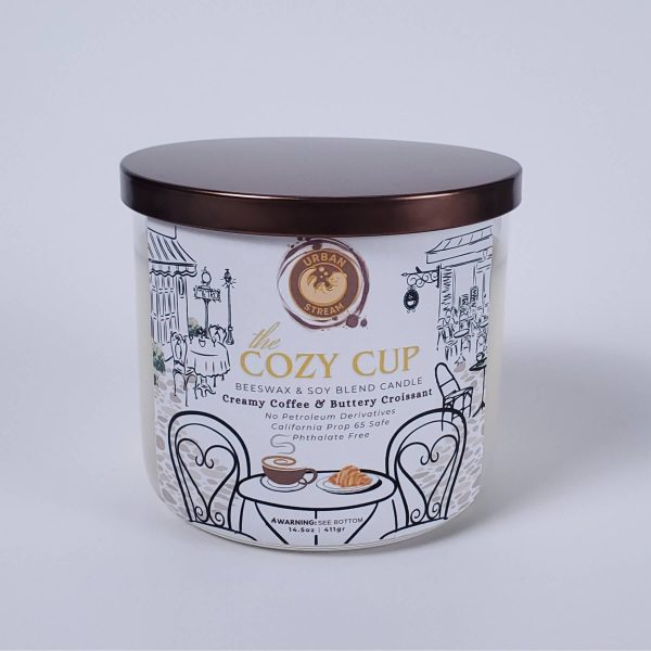 The Cozy Cup Beeswax Blend Three-Wick Candle