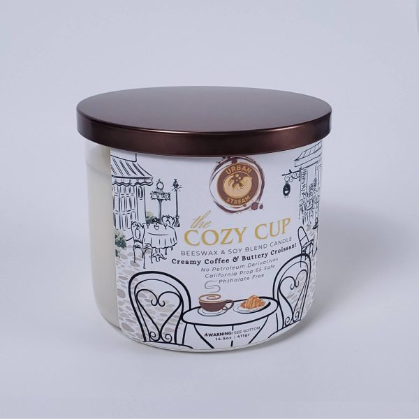 The Cozy Cup Beeswax Blend Three-Wick Candle - Image 3